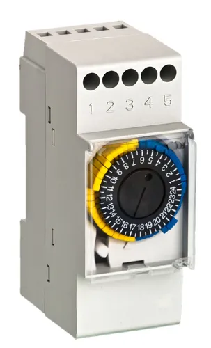 Mechanische analoge Zeitschaltuhr für Hutschiene Zählerschrank 24H SKU 35 u