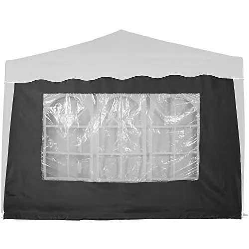 INSTENT® Basic Seitenwand/Seitenteil für Pavillon 3x3m mit Fenster oder Reißverschluss, wasserabweisend und atmungsaktiv, Farbwahl, für Festzelt, Partyzelt