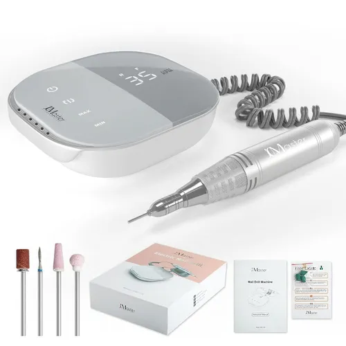 JCMASTER TouchPro+ Nagelfräser - 35.000 U/min, professioneller Touch-Control Nagelfräser mit LED-Display für perfekte Maniküre und Pediküre