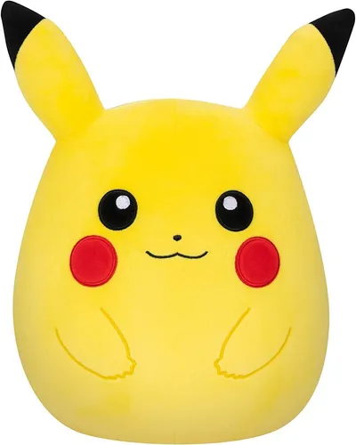 Pokémon Squishmallow 25 cm Pikachu - Kuscheliger Begleiter - Stofftier & Teddybär, 25 cm großer Pikachu Squishmallow, perfekt zum Kuscheln und Sammeln für Pokémon-Fans.