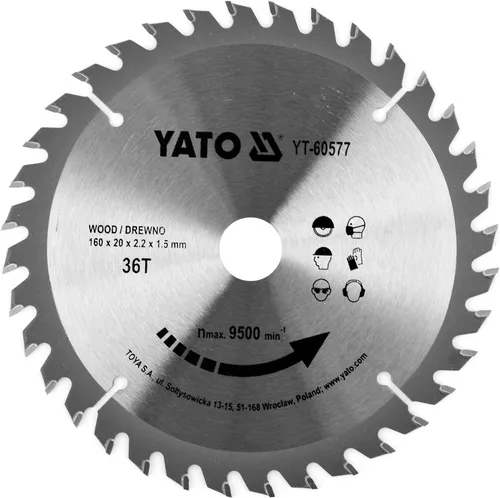 TRIZERATOP Kreissägeblatt Lama per sega TCT per legno 160x36tx20mm (TCT-Sägeblatt für Holz 160x36tx20mm)