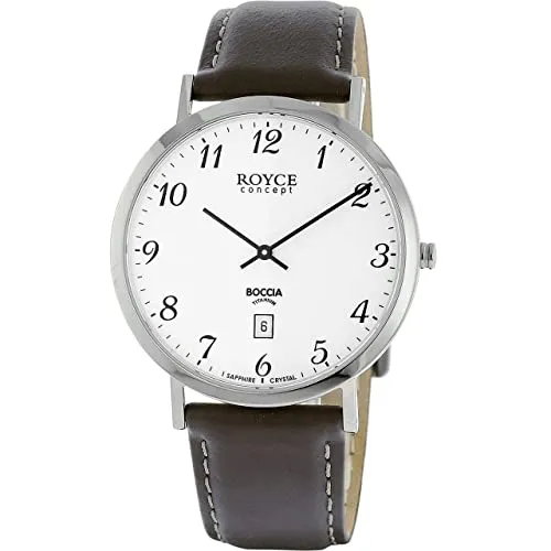 Boccia HerrenArmbanduhr Analog Quarz Leder 3634-01
