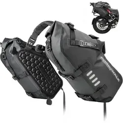 Satteltasche Motorrad 28L 2x14L Wasserdicht Hecktasche Schwarz 28l