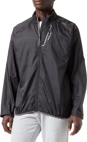 CMP Herrenjacke Schwarz 56 - Skijacken, ultraleicht und winddicht, ideal für intensive Outdoor-Aktivitäten. Faltbar in eigener Tasche und mit PFC-freier, wasserabweisender Technologie.
