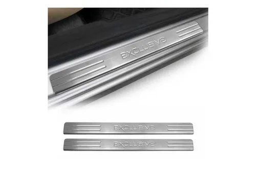 OMAC Zierleisten-Aufkleber für VW Caddy - Edelstahl Silber, 2tlg - Hochwertige Edelstahl Zierleisten für VW Caddy, langlebig und rostbeständig. Einfache Installation und Reinigung für einen stilvollen Look.