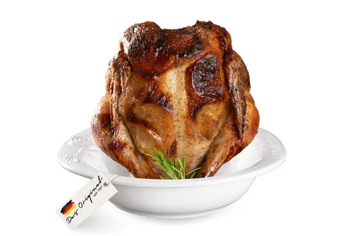RÖMERTOPF Bräter Hähnchenbräter Chicko weiss von RÖMERTOPF
