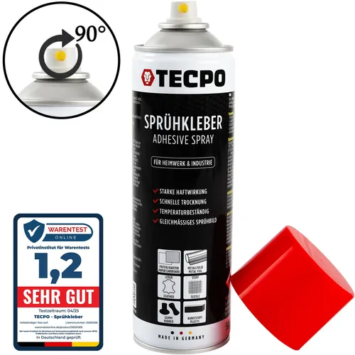 TECPO SPRÜHKLEBER 500ml HOCHTEMPERATUR INDUSTRIEKLEBER KONTAKTKLEBER ALLESKLEBER