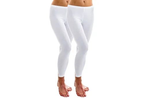 HERMKO Leggings 1720 (Pack, 2er) Bio-Baumwolle, Gummizug am Bund, Feinripp, Sport, Beruf, basic