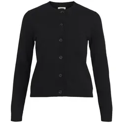 Object Female Strickjacke OBJTHESS - Elegante Strickjacke für Damen mit Rundhalsausschnitt und langen Ärmeln, aus nachhaltigem LENZING ECOVERO Material für umweltbewusste Mode.