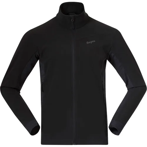Bergans Fleecejacke Rabot Midlayer - Leichte, atmungsaktive Fleecejacke für Herren in Schwarz (Größe XL) - Bergans Outdoorbekleidung mit hervorragendem Tragekomfort, ideal für Aktivitäten wie Wandern und Skifahren. Atmungsaktives Material sorgt für Belüftung und Wärme.