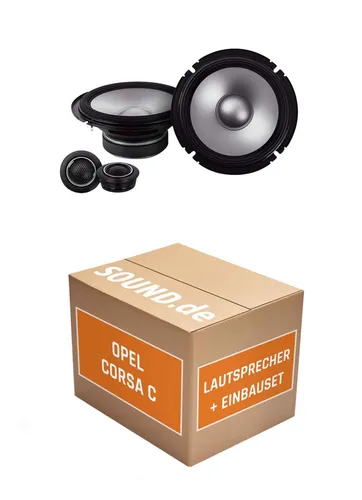 JUST SOUND Alpine S2-S65C Lautsprecher Einbauset für Opel Corsa C