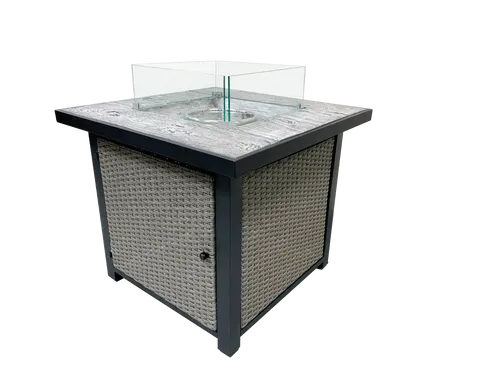 tepro Gasfeuerstelle Medfield - Feuerstellen für Terrasse und Garten: Kompakte Gas-Feuerstelle Medfield mit dekorativen Lavasteinen und einfacher Bedienung für gemütliche Abende im Freien.