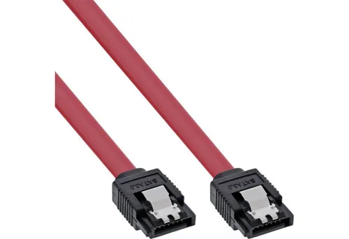 Inline InLine® SATA 6Gb/s Kabel, mit Lasche, 0,5m Computer-Kabel