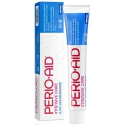 Perio.aid Intensive Care Gel 75 ML - Zahnpasta mit 0,12% Chlorhexidin zur effektiven Plaque-Bekämpfung, ideal nach zahnärztlichen Behandlungen und für gezielte Anwendungen im Mund.