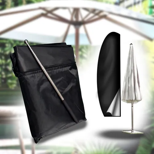 Sonnenschirm Schutzhülle mit Stab für 2 bis 4 Meter Winddicht 265x40/70/50 cm