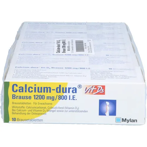 Calcium DURA Vit D3 Brause 1200 mg/800 I