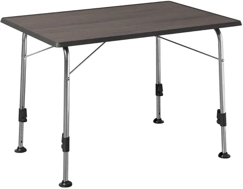 Dukdalf Stabilic 3 Campingtisch, 115x70x57/76cm, Holz-Dunkel