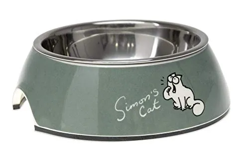 Simons Cat Napf, Katzennäpfe, Kunststoff, Grün, 160 ml, 14x14x4,5 cm