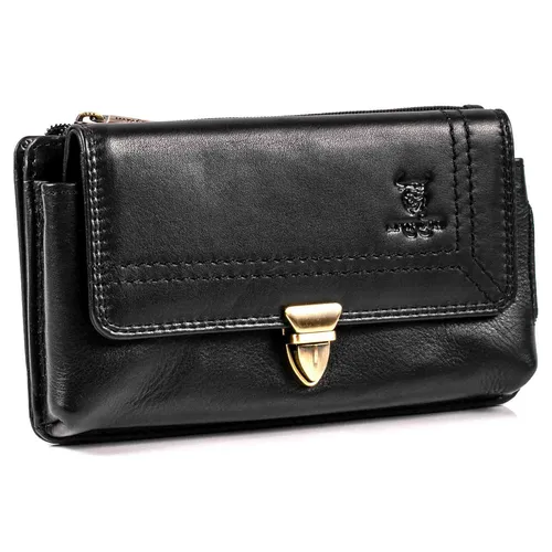 MATADOR Leder Universal Handytasche Gürteltasche 6.9 Zoll Geschenk-Box Schwarz