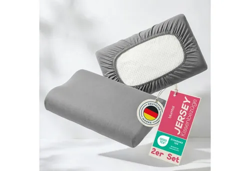 Blumtal Kissenbezug 2er Kissenbezug für Gesundheitskissen aus 95% Baumwolle + 5% Elasthan, (2 Stück), passend für 50-70 cm Breite, 30-45 cm Länge, 10-15 cm Höhe