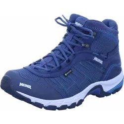 Meindl Damen Wanderschuhe QUEBEC LADY MID GTX - Blau - 41,5 - Robuste Outdoorschuhe für Damen mit breitem Vorfußbereich. Pflegeleichtes Obermaterial und wasserabweisende GORE-TEX-Membran sorgen für hohen Komfort und sicheren Halt auf jedem Terrain.