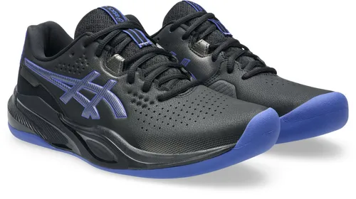 Asics Gel Challenger 15 Tennisschuhe für Herren - Schwarz/Cobaltblau - Tennisschuhe mit WINGWALL Technologie für optimale Stabilität bei Seitwärtsbewegungen und weichem Obermaterial für höchsten Komfort. Ideal für Indoor- und Teppichplätze.