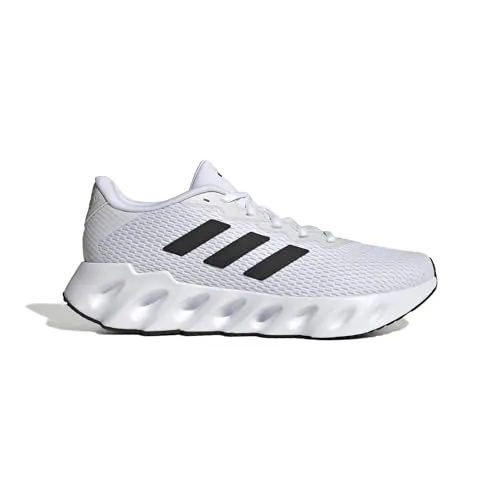 adidas Herren Switch Run Running Shoes, Cloud white/core black/halo silver, 43 1/3 EU