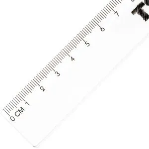 TSI Lineal 46017, 17 cm, Kunststoff, mit Tuschefacette, transparent
