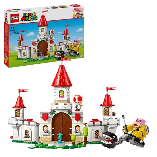 LEGO Super Mario Showdown mit Roy beim Pilz-Palast - Abenteuer-Spielset mit 3 Minifiguren, interaktiv und fördert kreative Spielideen für Kids ab 7