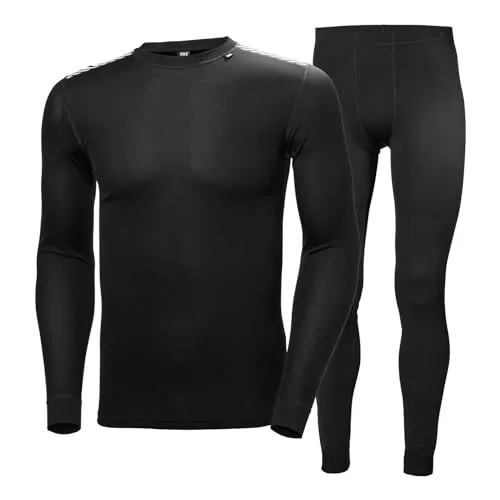 Helly Hansen Men's HH Comfort Light Set Pants, Schwarz, 2XL - Sportunterwäsche für Herren, aus 100% Lifa Stoff für optimale Wärme und Komfort beim Sport, ideal für kalte Tage.