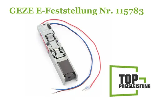 GEZE E-Feststellung mit Microschalter Art. 115783 - Türschließer für Gangflügel, entspricht Brandschutzbestimmungen und bietet zuverlässige Sicherheit in Gewerbe und Wohnbereichen.