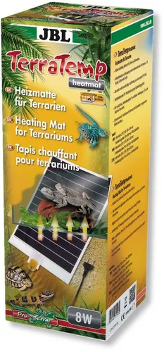 JBL TerraTemp heatmat 71147 Heizmatte für Terrarien - Terrarienheizmatte mit 8 W und optimaler Wärmestrahlung für Tiere und Pflanzen. Selbstklebend und besonders widerstandsfähig mit Überhitzungsschutz für maximale Sicherheit.