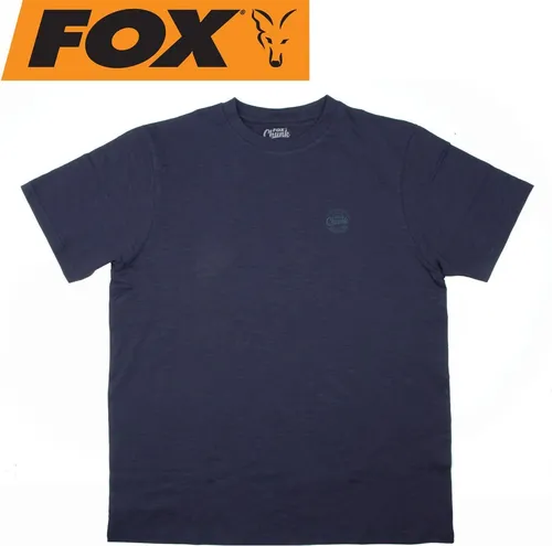 Fox Chunk Classic Navy Marl Tshirt - Angelshirt, Größe:M