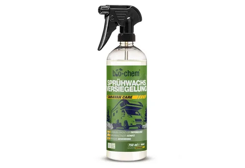 bio-chem bio-chem Sprühwachs Versiegelung 750ml – Carnauba-Wachs, Lackschutz Autowachs (Sprühwachs-Versiegelung 0.75 l Handsprayflasche)