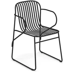 Emu Riviera Armlehnstuhl Schwarz – Stilvoller Gartenstuhl von EMU
