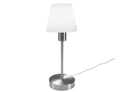 meineWunschleuchte Tischleuchte mit TOUCH Dimmer - Elegantes Design mit Opal Glas - Tischlampen mit modernem TOUCH Dimmer, 4 Stufen einstellbar und ideal für stimmungsvolle Beleuchtung. Höhe 32cm, Durchmesser 12cm, perfektes Licht für jeden Raum!