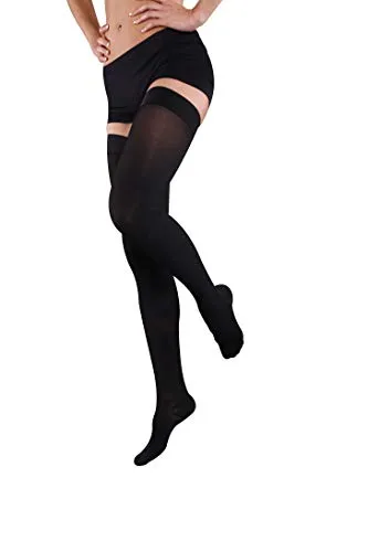 Paar Kompressionsstrümpfe, Schenkelstrümpfe AG, Stützstrümpfe, Kl. 1, Geschlossene Spitze (6, Beige) 1