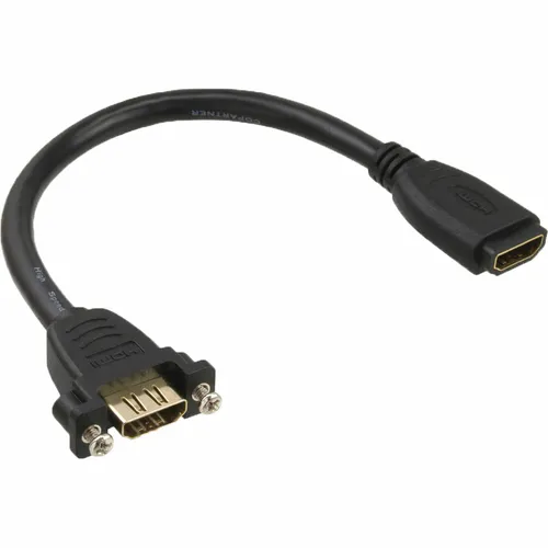 InLine 17600R HDMI Adapterkabel - HDMI A Buchse Buchse, 4K2K, vergoldete Kontakte für optimale Signalübertragung, ideal für den Einbau