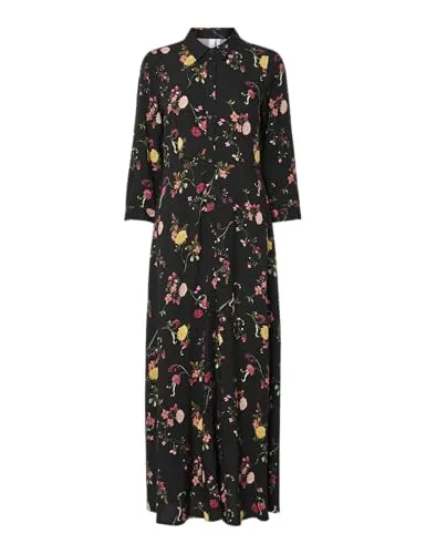 YAS Maxikleid 'SAVANNA' in Black, Größe M von YAS