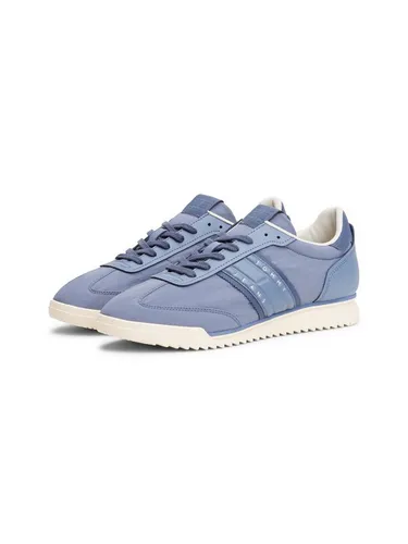Tommy Jeans TJM Runner Cleated Mix Mat. Sneaker - Sportliche Herren Sneaker aus Nylon in Blau, ideal für Freizeit und Alltag. Fällt klein aus - bitte eine Größe größer bestellen!