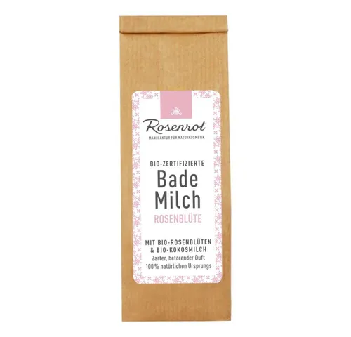 Rosenrot Bademilch Feste Bademilch