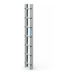 Dachleiter 2m mit 7 Sprossen aus Aluminium - Leiter für Dacharbeiten, 2,0 m lang, mit trittsicheren Sprossen und stabilen Holmprofilen für maximale Sicherheit bis 150 kg. Ideal für handwerkliche Einsätze.