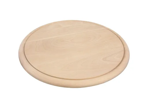 Gravidus Schneidebrett Schinkenteller Holzbrett Schneidebrett Servierteller Holz Ø25 cm