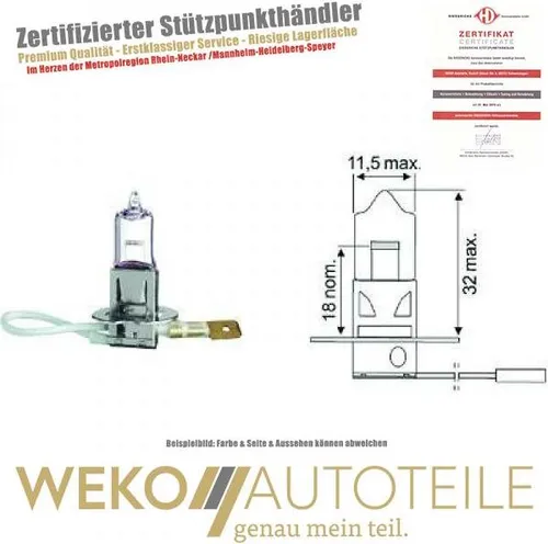 Diederichs Glühlampe, Fernscheinwerfer LID10015