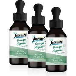increase NATURALLY Liposomales Omega 3 Algenöl 4000mg - 3 für 2 Angebot - Mikroalgen Nahrungsergänzung mit 4000 mg natürlichem Omega 3 pro Tagesdosis, ideal für eine gesunde Ernährung. Jetzt 3 Flaschen zum Preis von 2 sichern!
