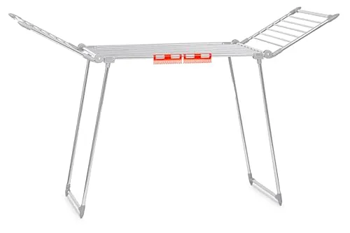 Massido Ausziehbarer Wäscheständer Rostfrei für Outdoor in grau von Massido