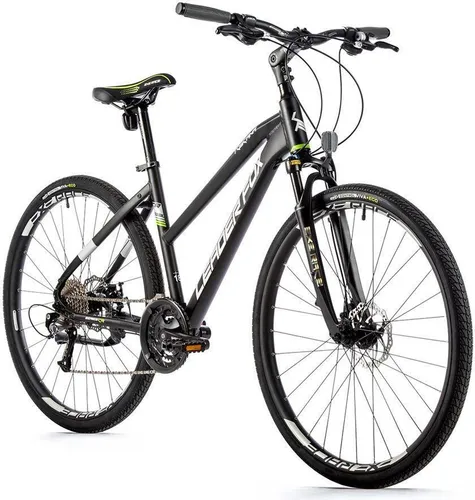 Zoll Cross Fahrrad Leader Fox Toscana Lady 27 Gang Disc schwarz matt 28 Zoll