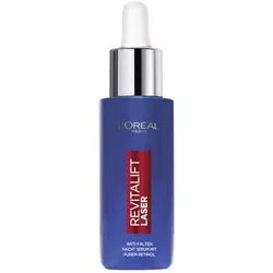 L'ORÉAL PARiS Revitalift Laser Nachtserum mit Retinol 30ml - Anti-Faltenprodukte für Damen, mit Retinol und Hyaluronsäure für sofortige Hautstraffung und Bekämpfung von Falten. Ideal für alle Hauttypen und sorgt für ein jugendliches Hautbild.