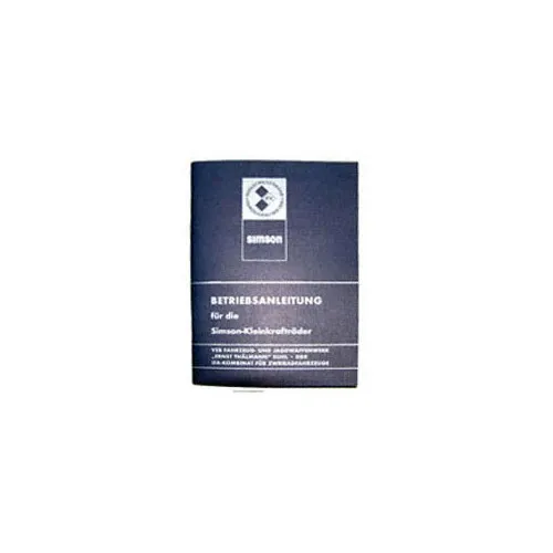 Betriebsanleitung Simson Kleinkrafträder Ausgabe 1981, 4. Auflage mit 19 Bildern