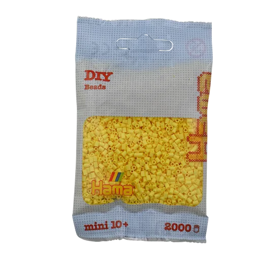 Mini Bügelperlen - 501-103 Hellgelb Hama Ø 2,5 mm Perlen Steckperlen Beads 2000